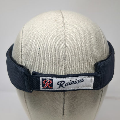 Tacoma Rainiers MiLB New Era Visor Blue One Size Polyester Strapback Hat R Logo