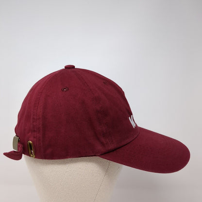 Maui Palm Trees Slideback Hat Red One Size Adjustable Solid 6 Panel