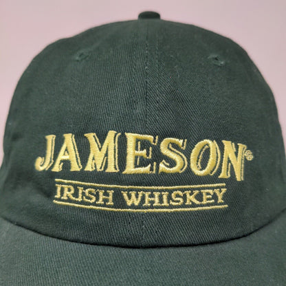 Jameson Irish Whiskey Men's Slideback Hat Green Embroidered Logo 100% Cotton