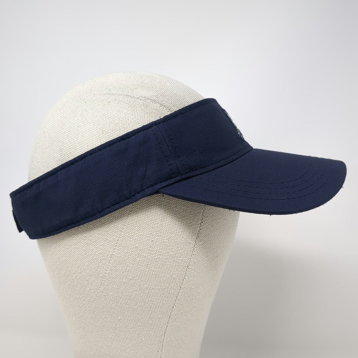 American Needle Visor Blue One Size Winged Foot Golf Clubs Embroidered Hat
