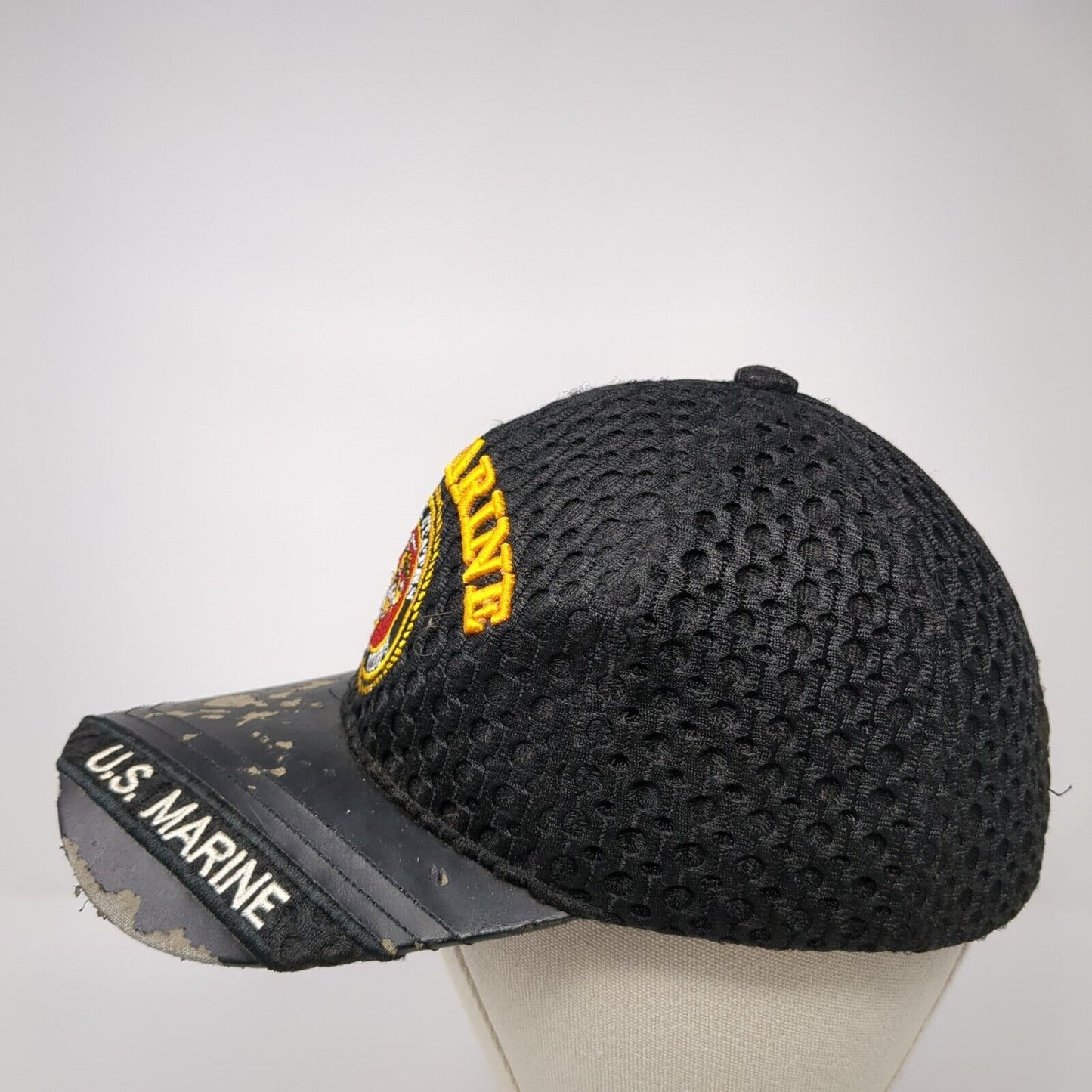 United States Marine Corps Strapback Hat Black One Size US Warriors