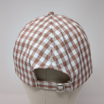 Rubi Slideback Hat Multicolor One Size Adjustable Gingham 6 Panel Blank