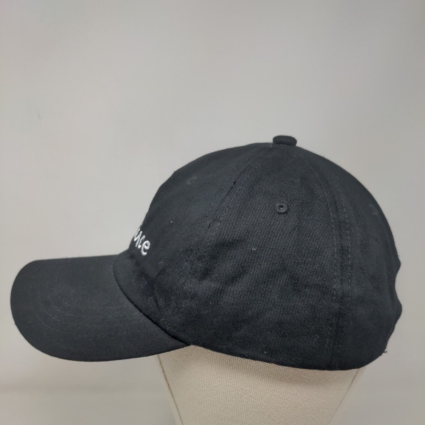 Hot Sauce Slideback Hat Black One Size Adjustable Embroidered Vented Holes