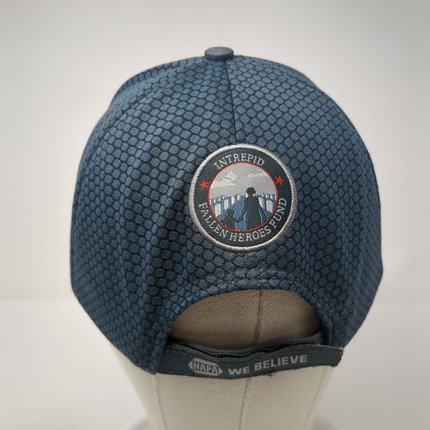 USA We Believe in Heroes NAPA Strapback Baseball Cap Blue One Size Patriotic