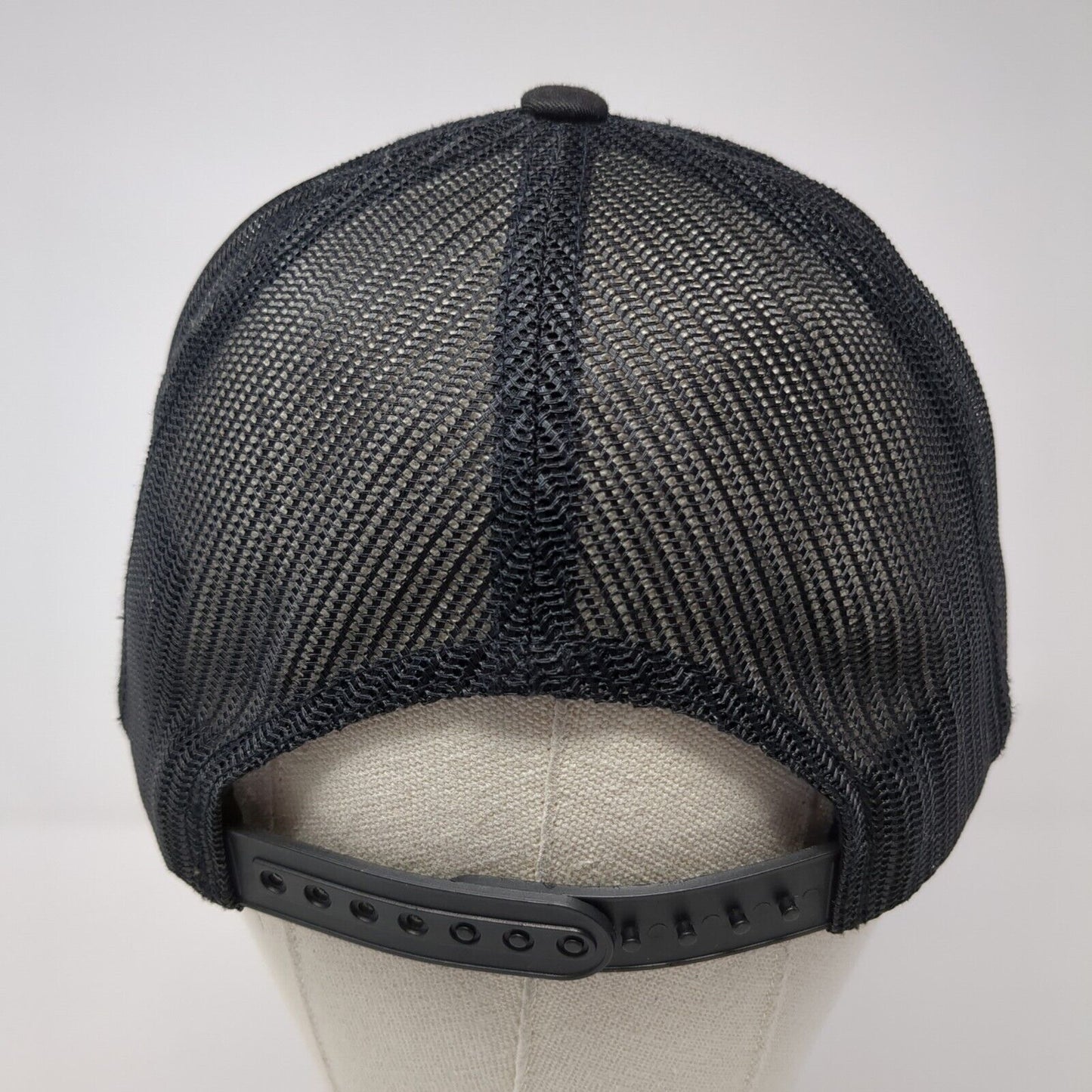 Kindwood Snapback Trucker Hat Black One Size Adjustable Mesh Back Sport-Tek