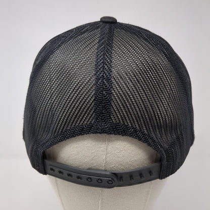 Kindwood Snapback Trucker Hat Black One Size Adjustable Mesh Back Sport-Tek