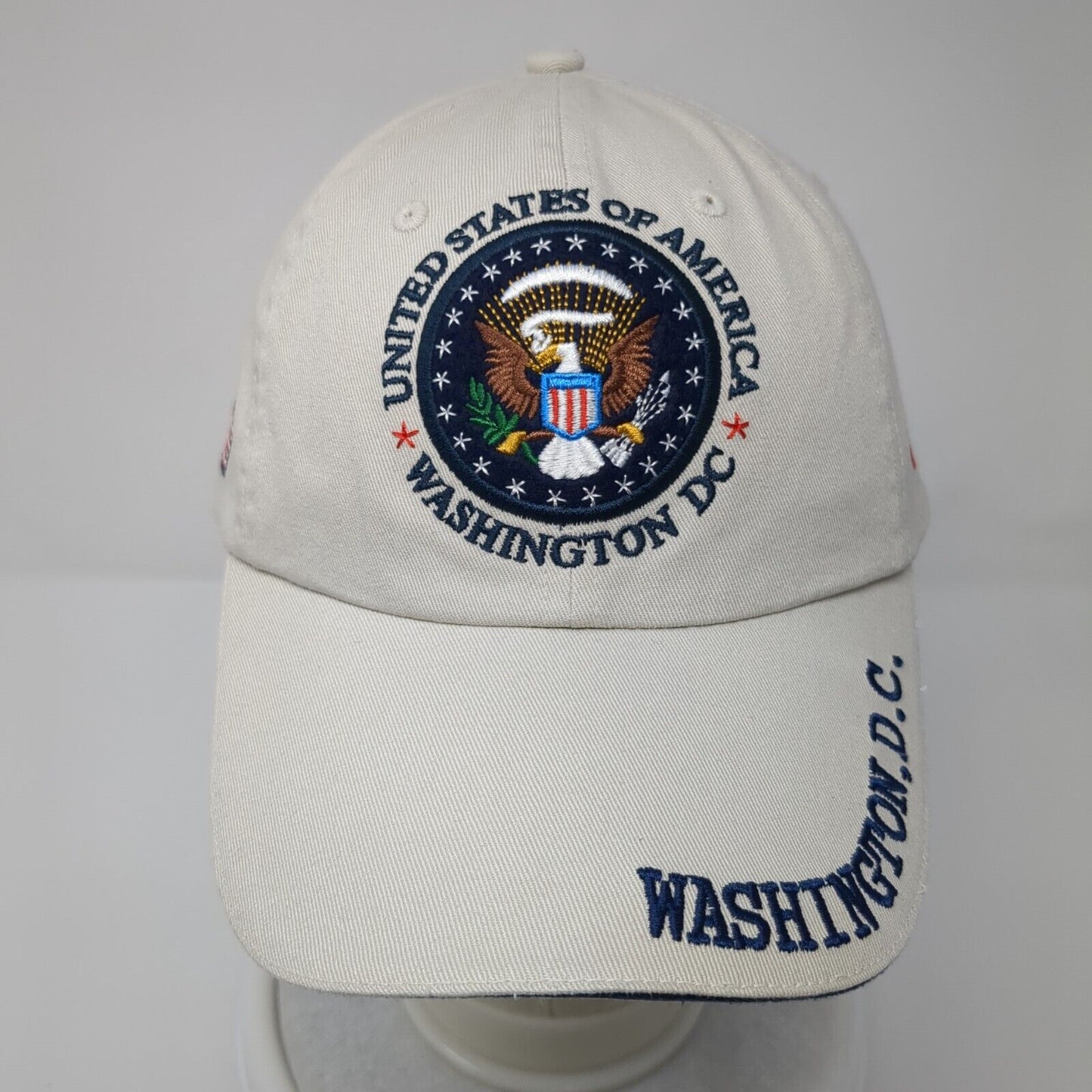 United States of America Washington DC Slideback Hat Tan OSFA 6 Panel