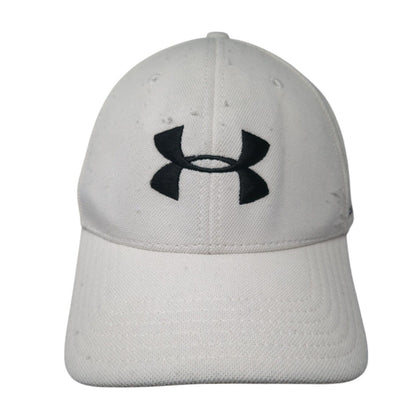 Under Armour Fitted Hat White Size L/XL Embroidered 6 Panel I Will Polyester