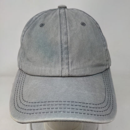 Unbranded Slideback Hat Blue One Size Adjustable Vented Holes Ponyback Blank