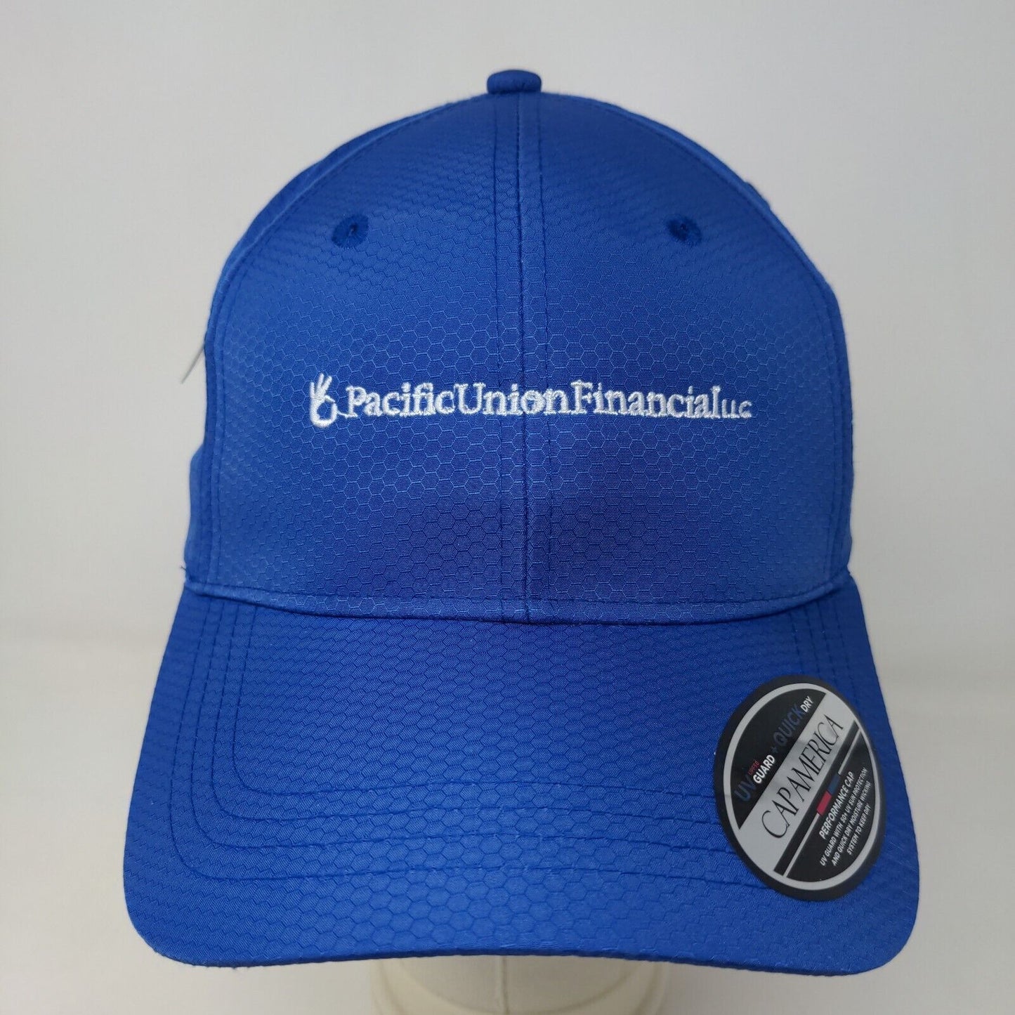Cap America Golf Men's Strapback Hat Blue Adjustable Pacific Union Financial