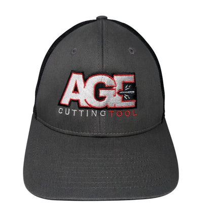 AGE Cutting Tool Fitted Trucker Hat Gray L/XL Mesh Back Embroidered Richardson