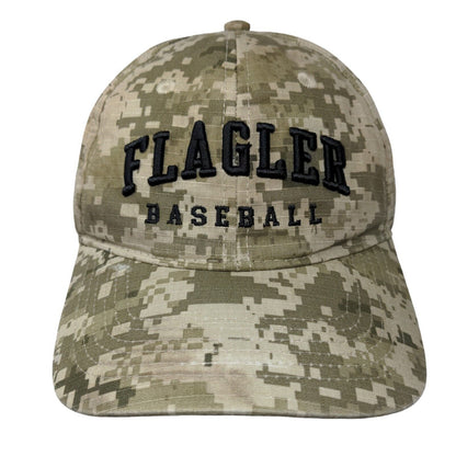 Pacific Headwear Men's Strapback Digital Camo Hat Embroidered Flagler Baseball