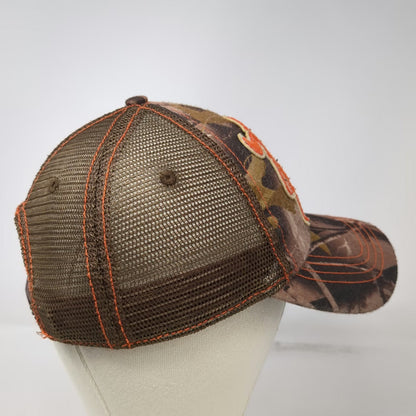 Hooters Trucker Hat Brown Orange One Size Camo Snapback Mesh Owl Letter H