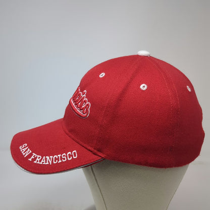 Lanza San Francisco Baseball Cap Red White One Size Hat Script Embroidered Brim