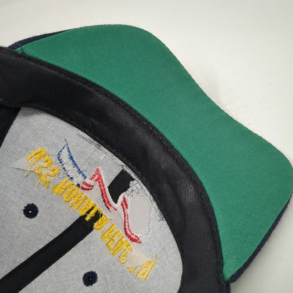 Navy Command Caps Snapback Blue One Size USS Ronald Reagan CVN 76 Oak Leaf Hat