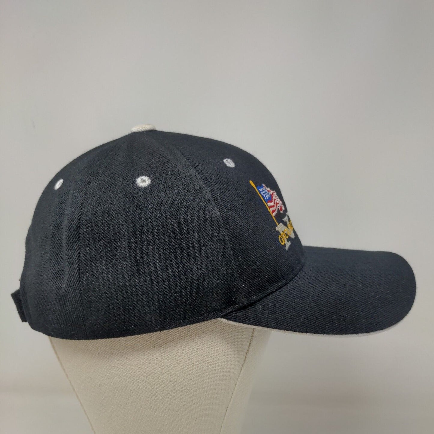 September 11th 9/11 Men's Strapback Hat Black OSFA Embroidered Logo Memorial