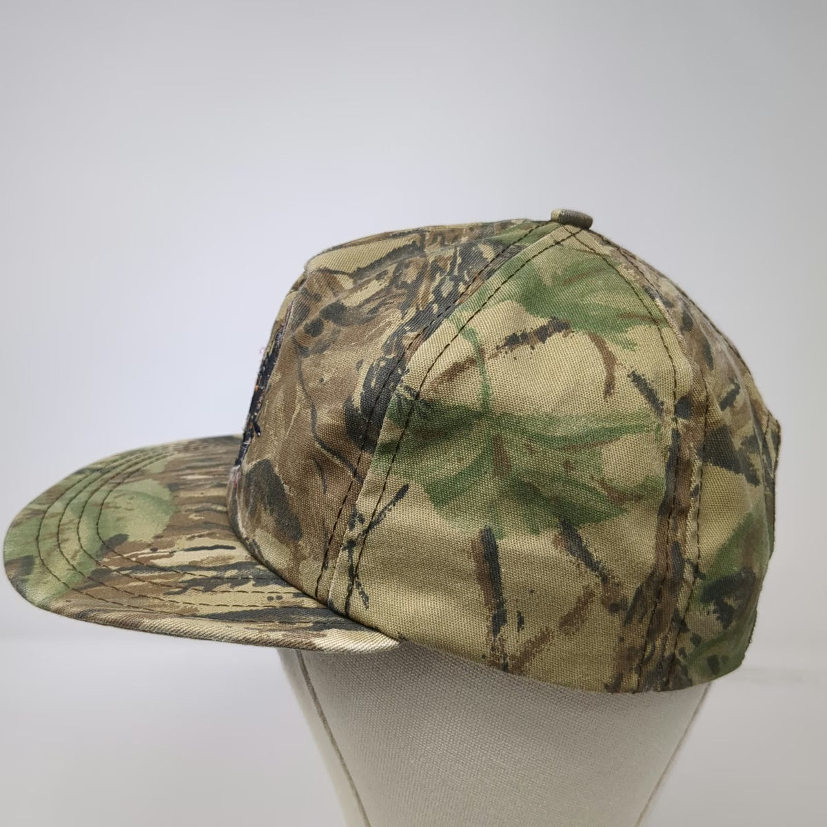 Trucker Green Brown One Size Compound Bow Hunter Embroidery Snapback Hat Vintage