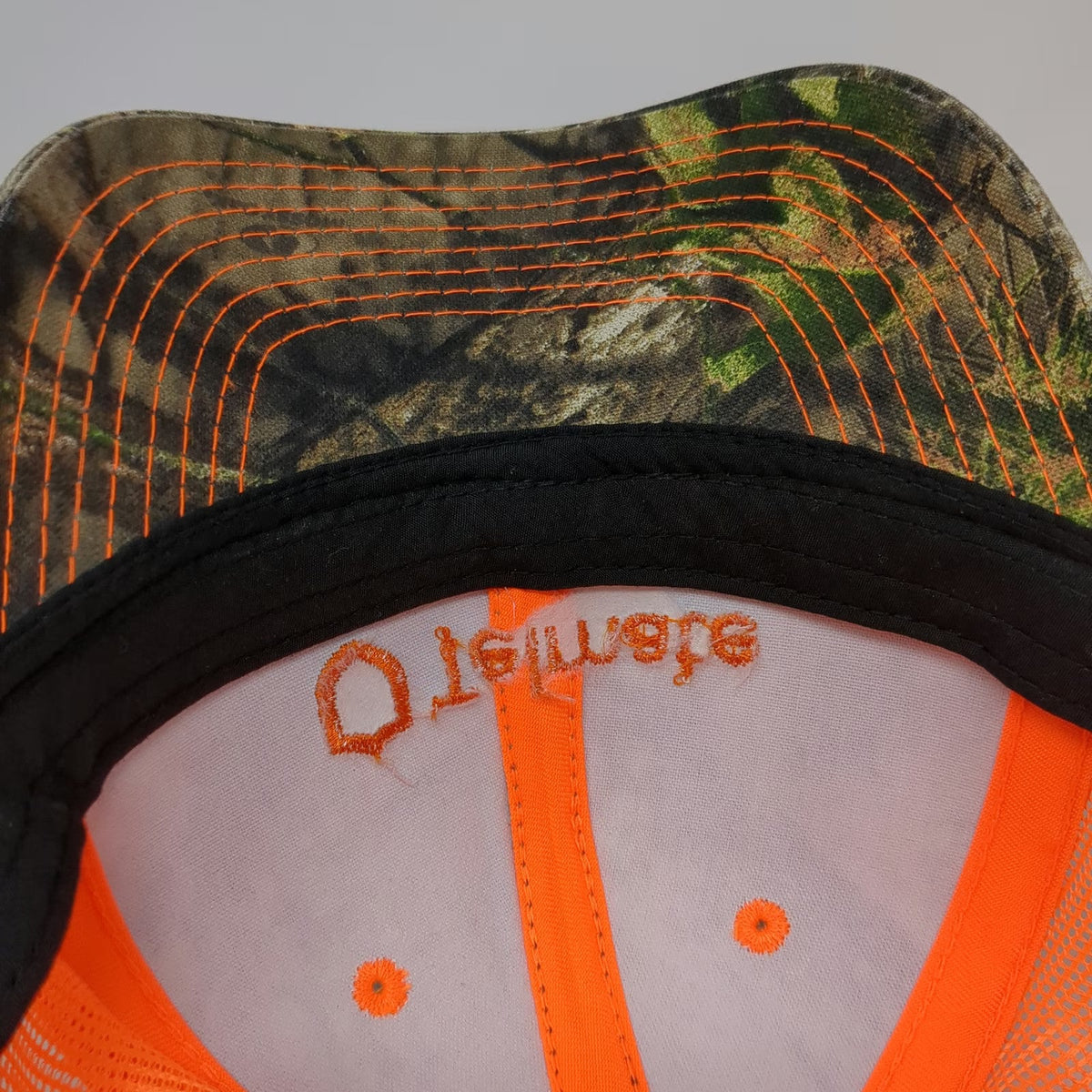 Outdoor Cap Baseball Cap Green Orange Camo One Size Mesh Telmate Shield Hat