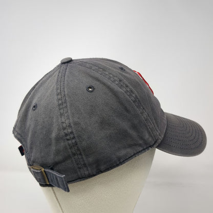 Boston Red Sox MLB 47 Brand Gray Baseball Cap One Size Red White Slideback Hat