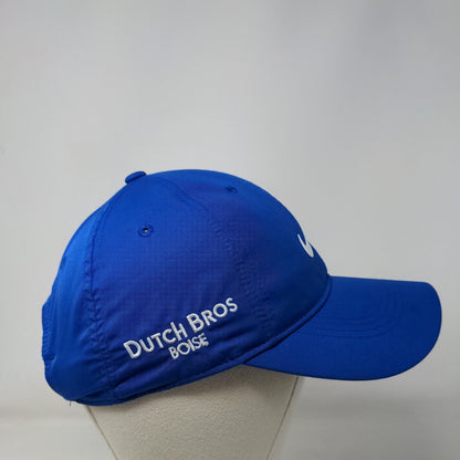 Nike Golf Strapback Hat Blue OSFM Swoosh Dutch Bros Boise 6 Panel