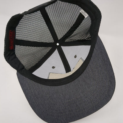 Sinfire Snapback Trucker Hat Gray One Size Adjustable Embroidered Mesh Back