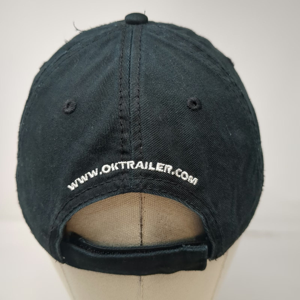 Otto Baseball Cap Black One Size OK Trailer Est 1957 Logo Cotton Strapback Hat