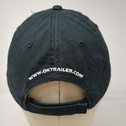 Otto Baseball Cap Black One Size OK Trailer Est 1957 Logo Cotton Strapback Hat