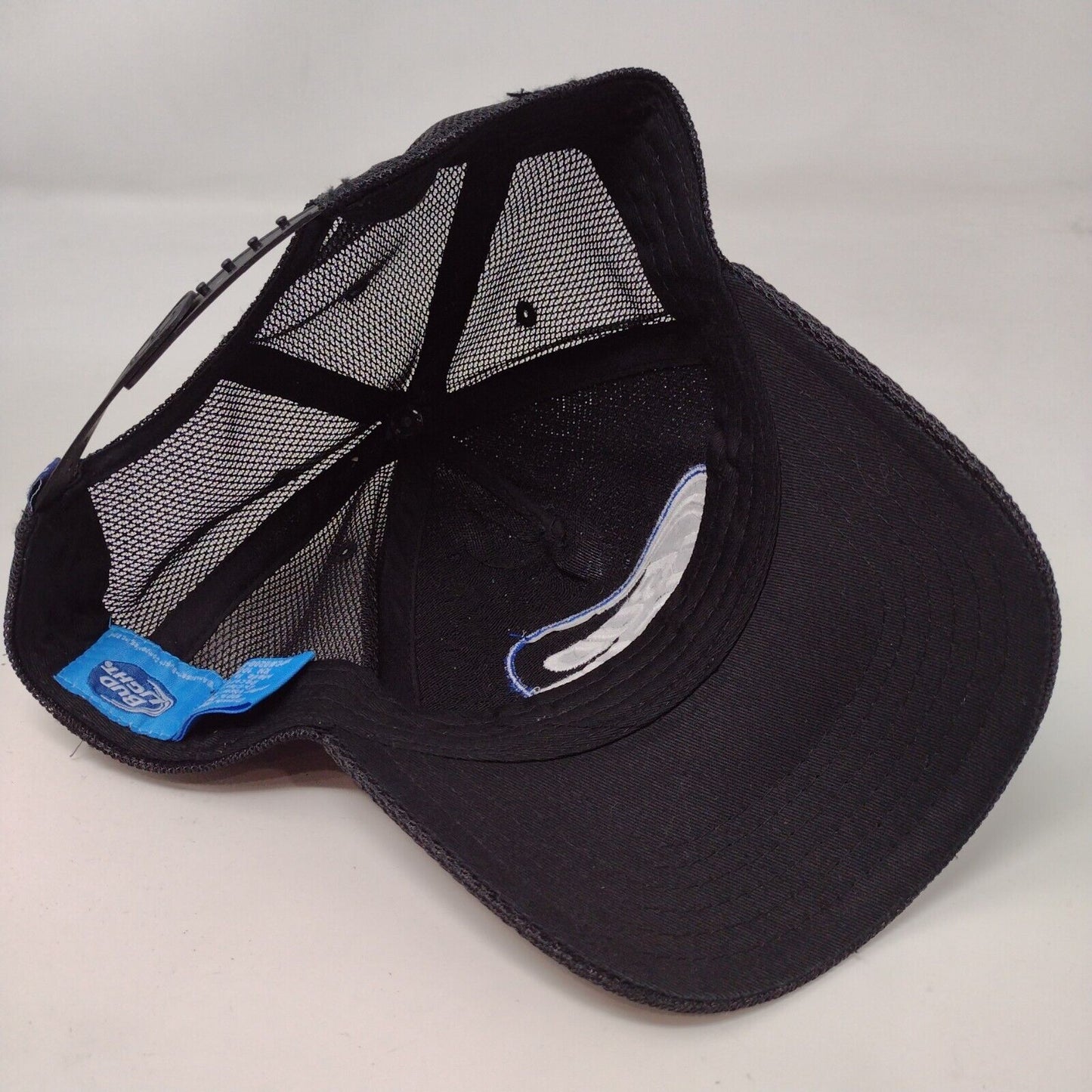 Bud Light Snapback Mesh Back Trucker Hat Multi One Size Colorblock