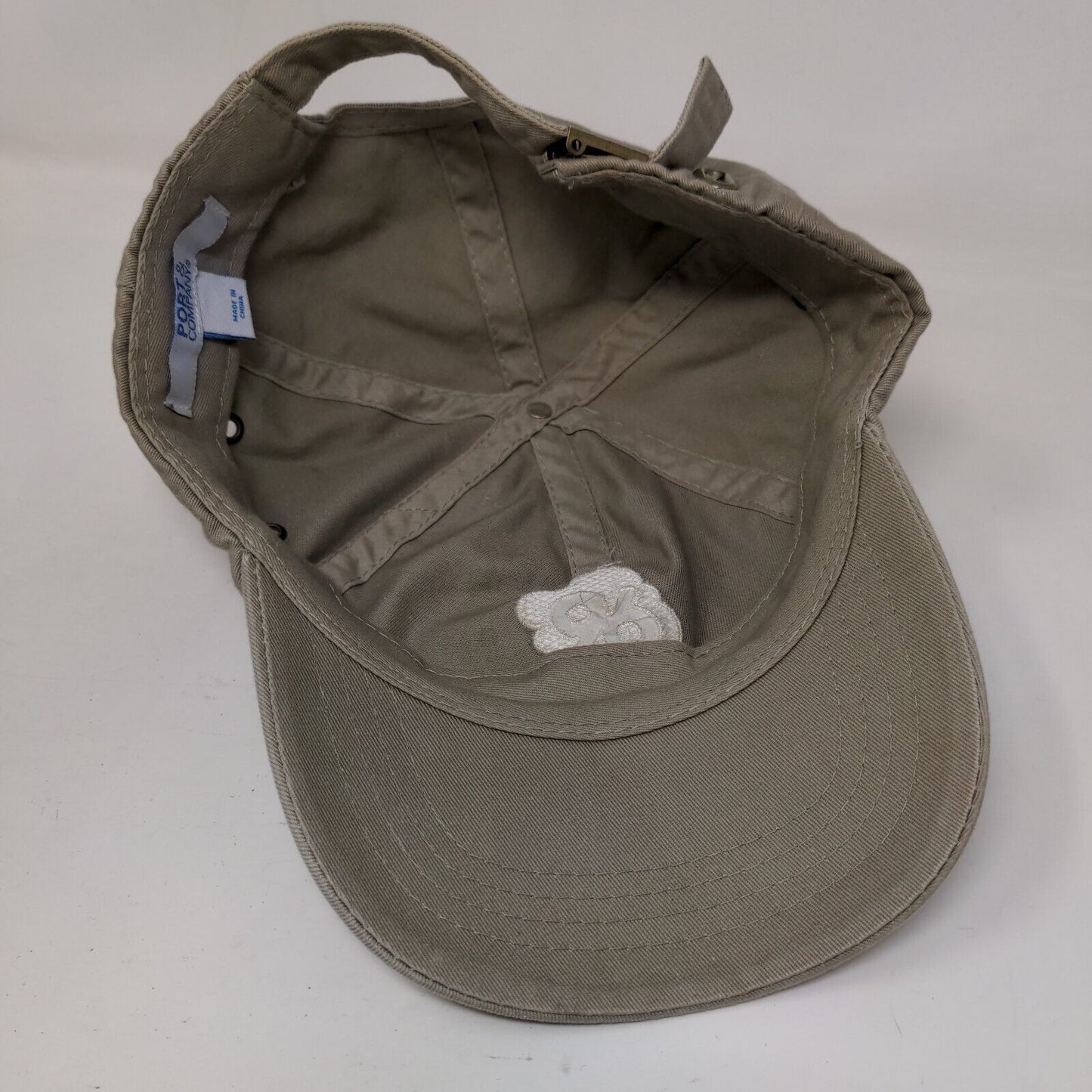 Doc Popcorn Slideback Hat Tan One Size Embroidered Port & Company