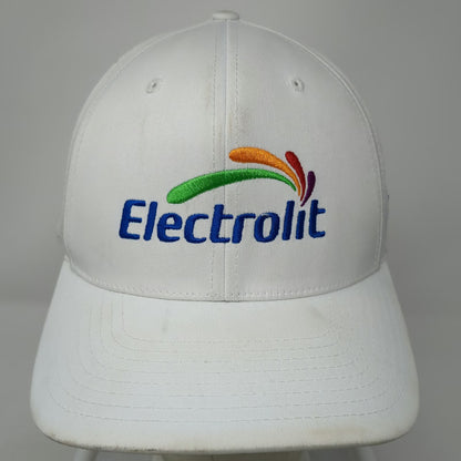 Richardson Trucker Hat White L Electrolit Instant Hydration Perforated Snapback