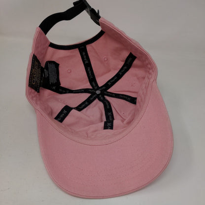 Hurley Slideback Hat Pink One Size Adjustable 6 Panel Vent Holes Yupoong
