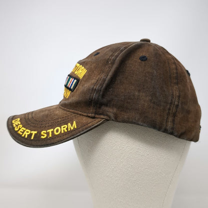 Rothco Baseball Cap Black One Size Desert Storm Veteran Military Ribbon Hat