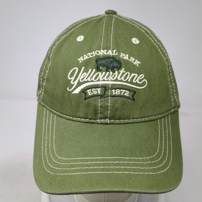 Prairie Mountain Baseball Cap Green One Size Yellowstone National Park Bison Hat