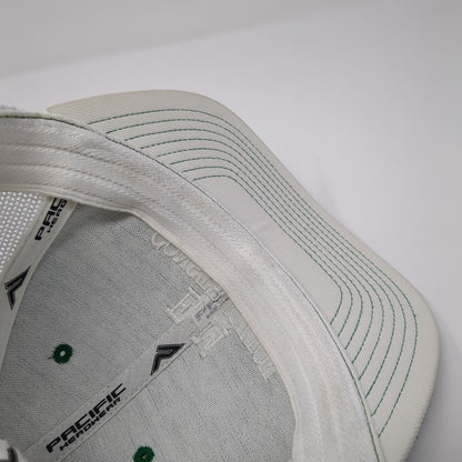 E-M Construction Fitted Mesh Back Trucker Hat Green 7 3/8-8 Colorblock