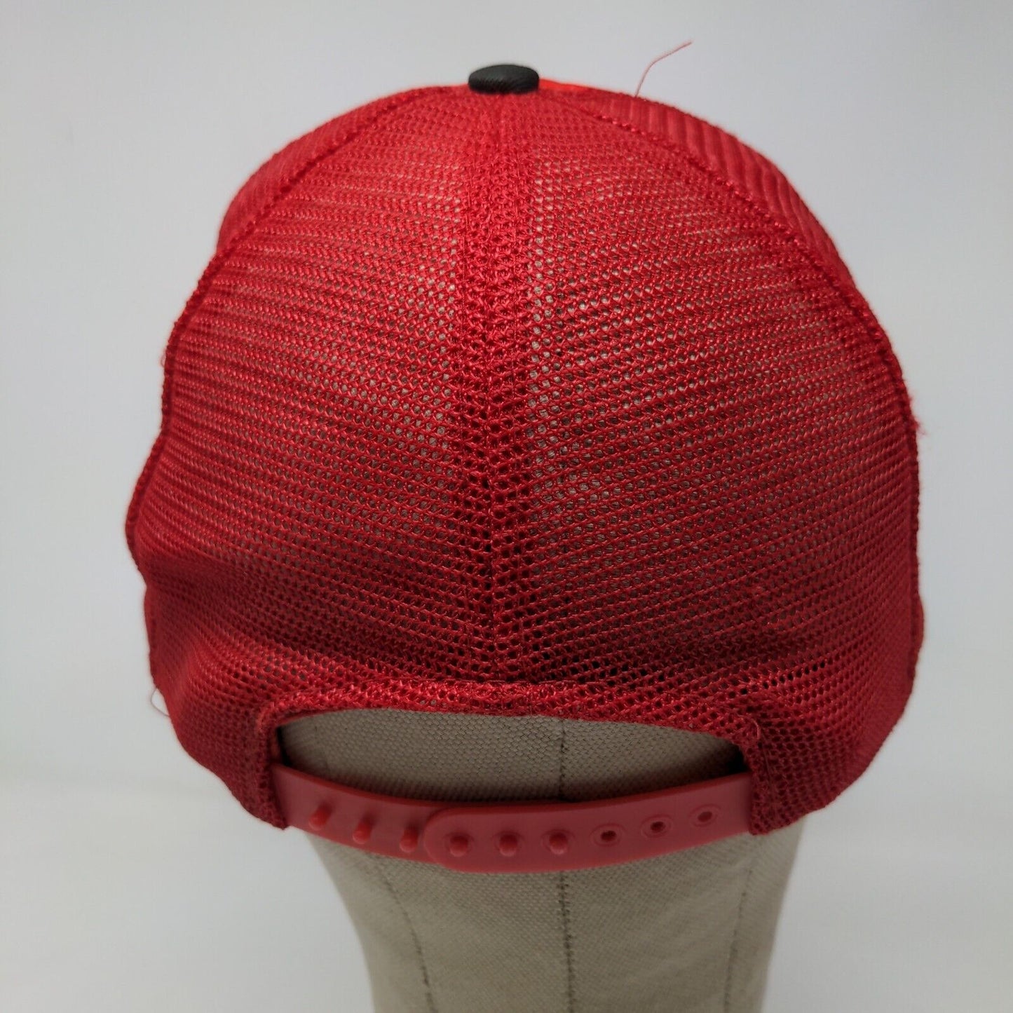 Disney Men's Snapback Mesh Back Hat Red Size OSFA Vintage Mickey Mouse Club