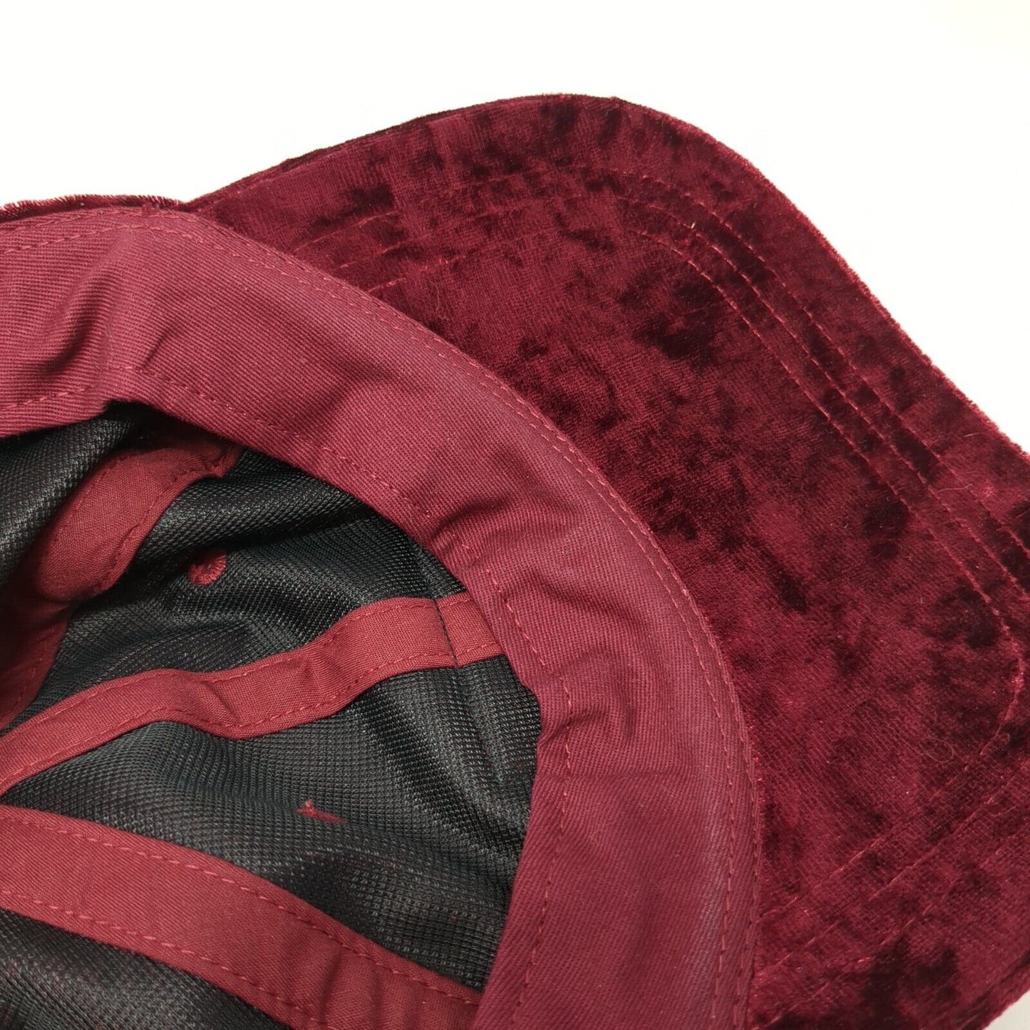 PINK Victoria's Secret Slideback Velvet Hat Red One Size Adjustable
