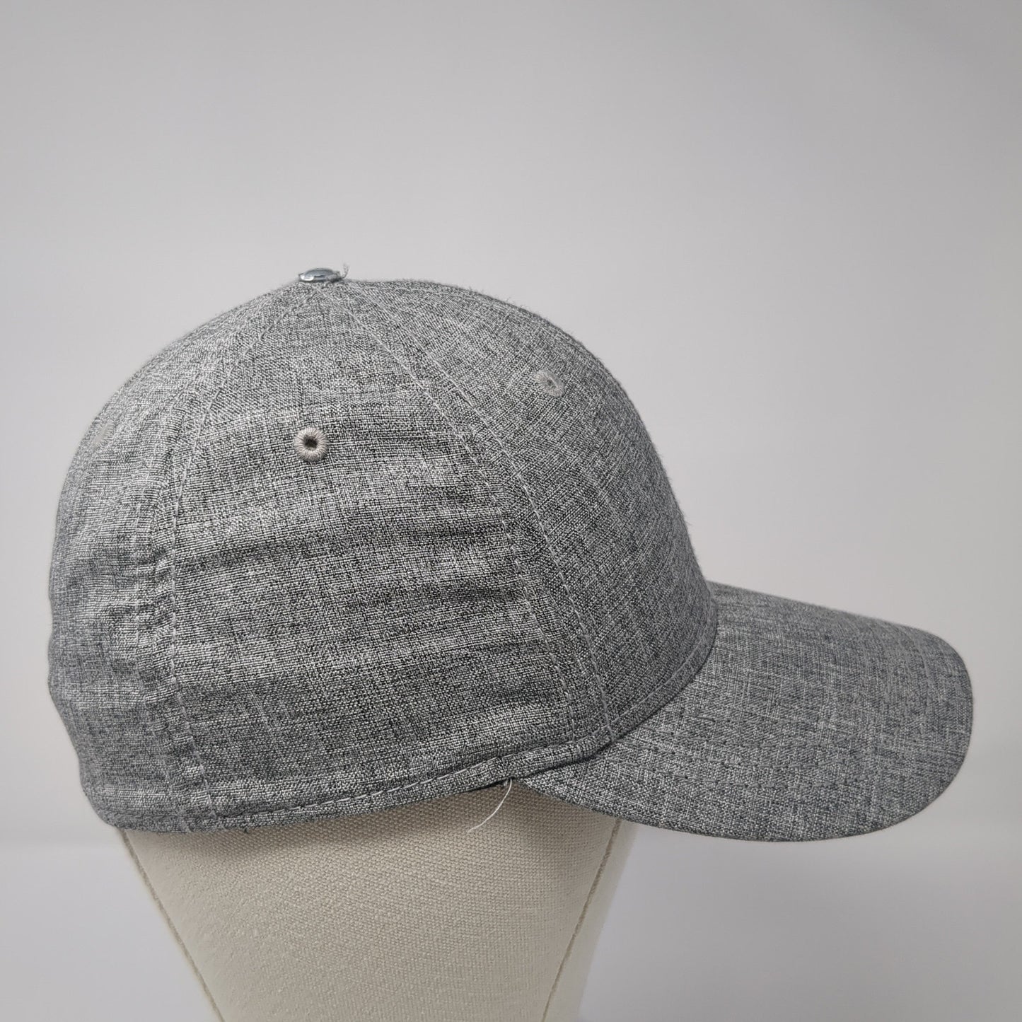 Unbranded Fitted Baseball Cap Gray Medium Lightweight 6 Panel Blank
