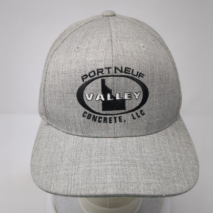 Port Neuf Valley Concrete LLC Snapback Hat Gray One Size Adjustable Sport-Tek