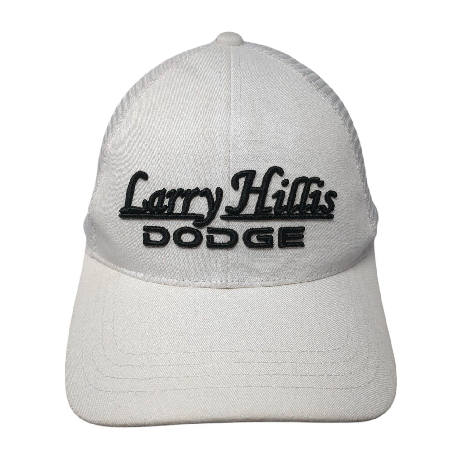 Larry Hillis Dodge Strapback Trucker Hat White OS Adjustable Mesh Back Paramount