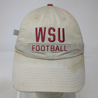 Nike Washington State Cougars NCAA Football Baseball Cap Beige One Size Hat Red