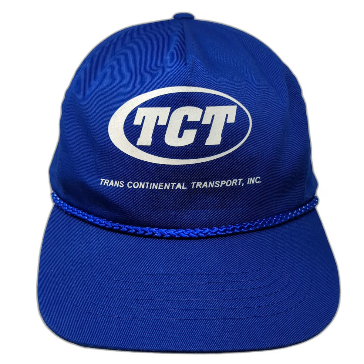 Otto Cap 5 Panel Blue OSFM Hat Trans Continental Transport TCT Rope Brim Print