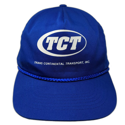 Otto Cap 5 Panel Blue OSFM Hat Trans Continental Transport TCT Rope Brim Print