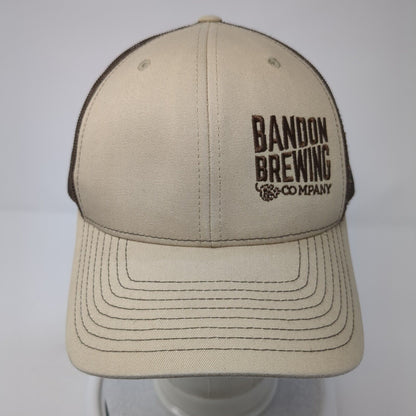 Bandon Brewing Company Snapback Trucker Hat Brown One Size Mesh Back