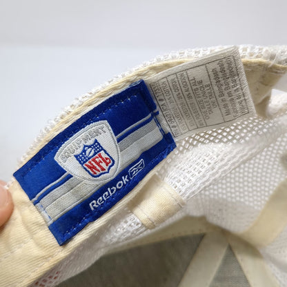 Reebok Dallas Cowboys NFL Trucker Hat Blue White One Size Mesh Snapback Script