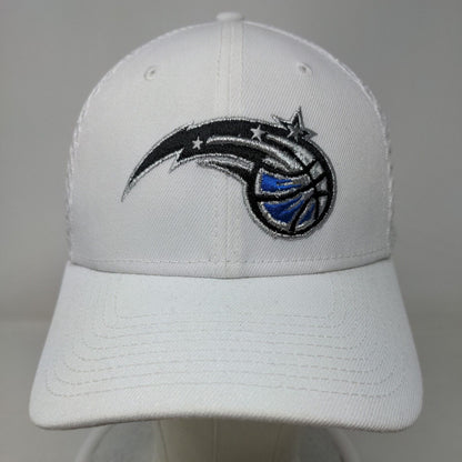 New Era Men's 39Thirty Fitted Hat White M/L Embroidered Orlando Magic Logo