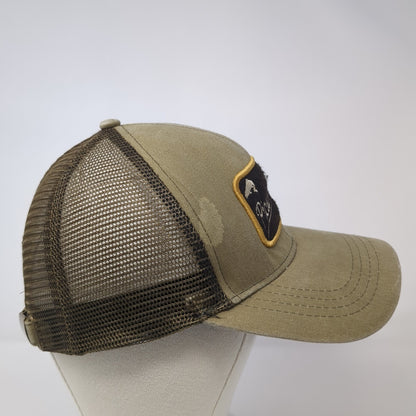 Picabo Angler Idaho Trucker Hat Brown One Size Adjustable Mesh Back Ouray