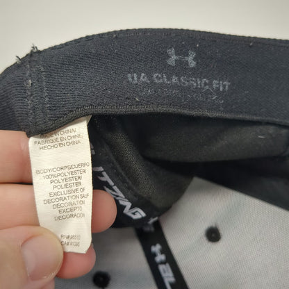 Under Armour Baseball Cap Black XL Fitted Stretch Blitzing Performance Hat