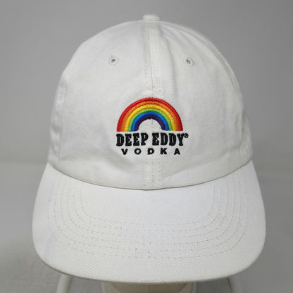 Deep Eddy Vodka Baseball Cap White One Size Rainbow Pride Flag Hat Adjustable