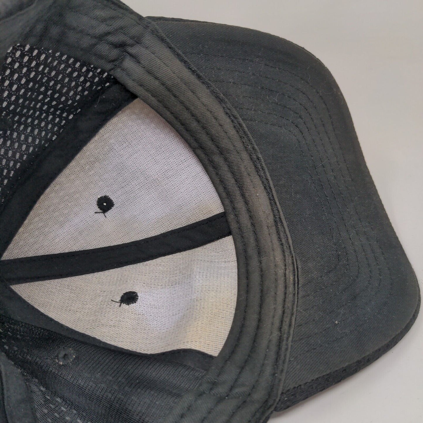 Cobra Strapback Mesh Hat Black Blank Adjustable Vent Holes Breathable