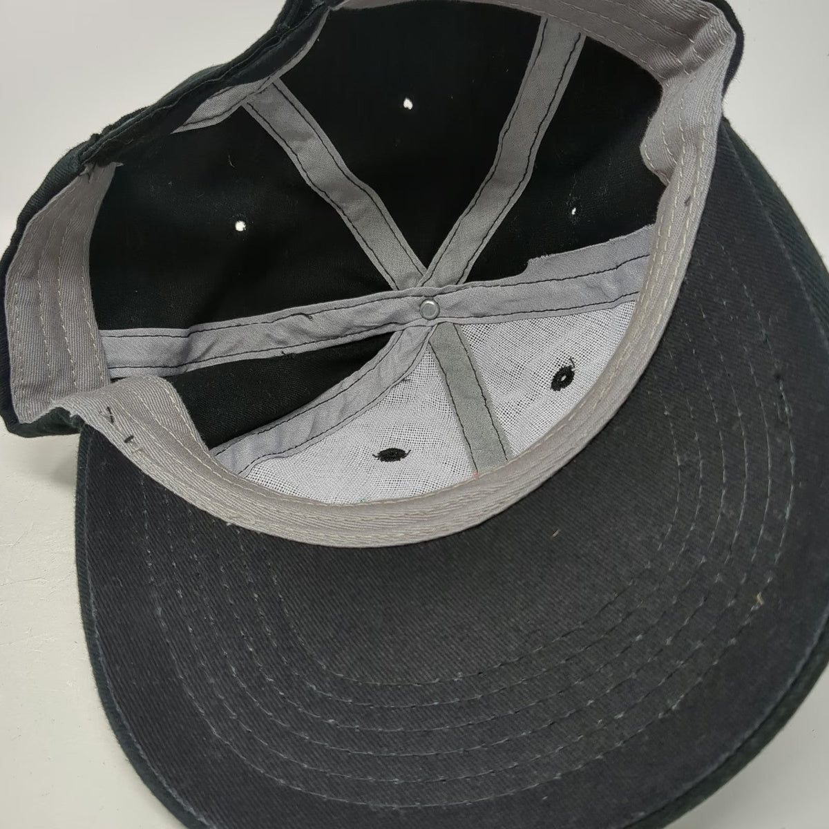 Eckrich Baseball Cap Black One Size Embroidered Patch Strapback Hat Since 1894